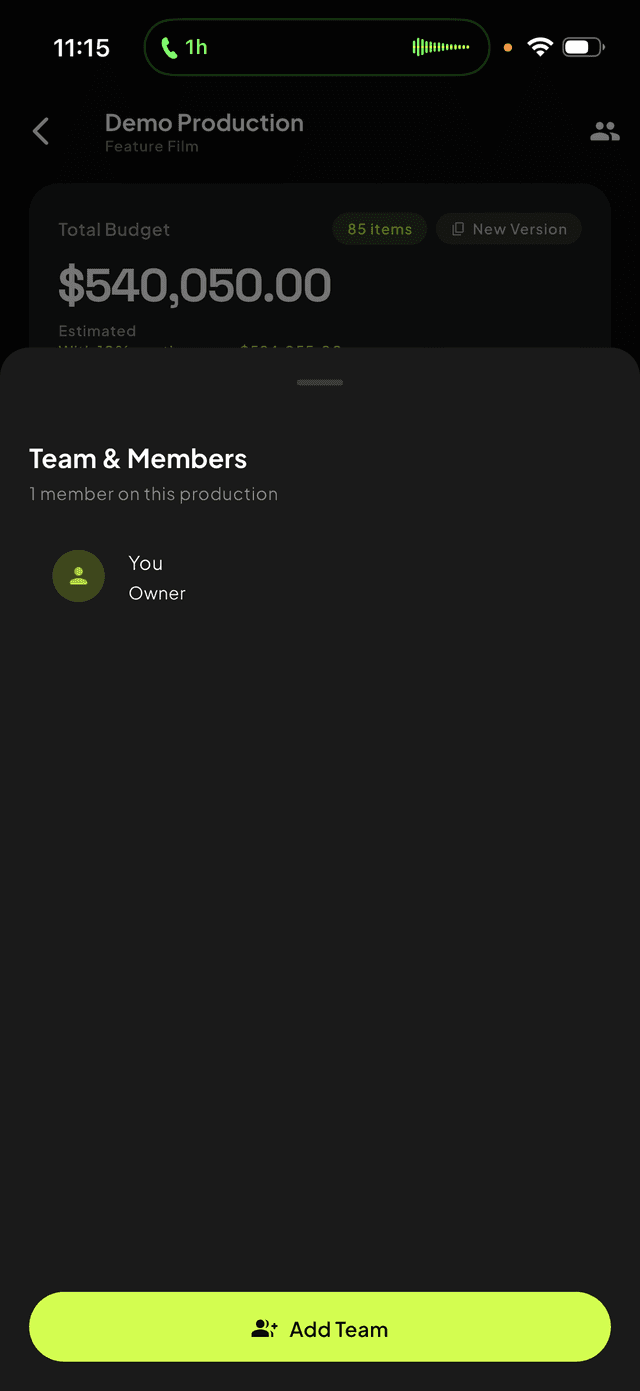 Team and members management